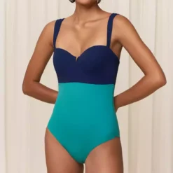 Triumph Maillot De Bain 1 Pièce Avec Bretelles Détachables Bleu