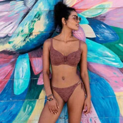 Bas De Maillot De Bain à Nouettes - Marron -Seafolly Soldes Boutique as3975 nug cons freya swim sundance nutmeg tie side bikini brief 3433856 6 1140x1140
