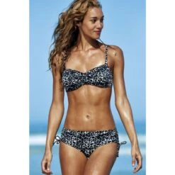 Soutien-gorge Bandeau Multicolore -Seafolly Soldes Boutique bandeau marie meili bain frederica black leopard 43803 1200x1200