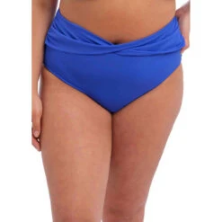 Culotte De Bain Taille Haute - Bleue