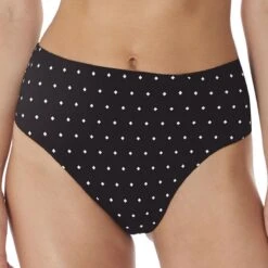 Culotte De Bain Taille Haute Noire