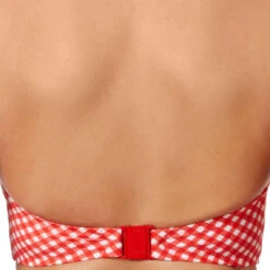 Haut De Maillot De Bain Bandeau à Armatures Rouge -Seafolly Soldes Boutique haut de maillot de bain bandeau a armatures freya tootsie poppy check 5 1140x1140