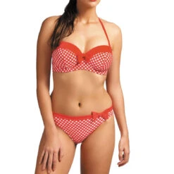 Haut De Maillot De Bain Bandeau à Armatures Rouge -Seafolly Soldes Boutique haut de maillot de bain bandeau a armatures freya tootsie poppy check 6 1140x1140