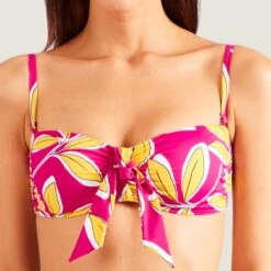 Haut De Maillot De Bain Bandeau Sans Armatures Rose