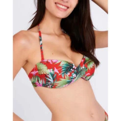 Banana Moon Haut De Maillot De Bain Bandeau Sans Armatures - Rouge