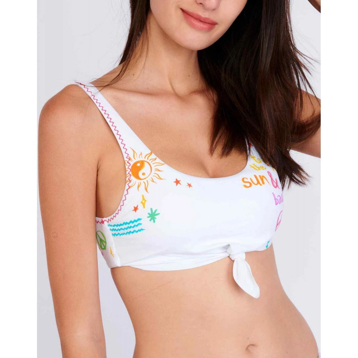 Banana Moon Haut De Maillot De Bain Teen Brassière Sans Armatures Blanc 1 Banana Moon Haut De Maillot De Bain Teen Brassière Sans Armatures Blanc