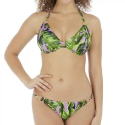 Haut De Maillot De Bain Tour De Cou Armatures - Jungle Oasis Vert Freya