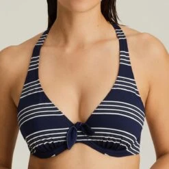 Haut De Maillot De Bain Triangle Armatures Bleu