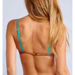 Banana Moon Haut De Maillot De Bain Triangle Sans Armatures - Bleu -Seafolly Soldes Boutique haut de maillot de bain triangle sans armatures vert 3362364 3 1140x1140