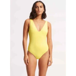 Seafolly Maillot De Bain 1 Pièce Plongeant - Jaune 8 Seafolly Maillot De Bain 1 Pièce Plongeant - Jaune -Seafolly Soldes Boutique maillot de bain 1 piece plongeant jaune 3382386 4 1140x1140