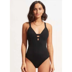 Seafolly Maillot De Bain 1 Pièce Plongeant - Noir 10 Seafolly Maillot De Bain 1 Pièce Plongeant - Noir -Seafolly Soldes Boutique maillot de bain 1 piece plongeant noir 3382358 4 1140x1140