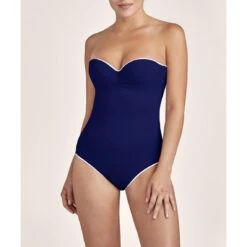 Maillot De Bain Une Pièce Armatures Bleu