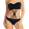 Maillot De Bain Une Pièce Bandeau-monokini Noir