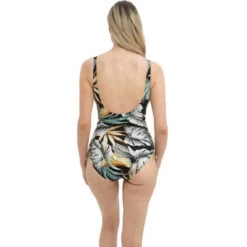 Maillot De Bain Une Pièce Décolleté En V - Multicolore -Seafolly Soldes Boutique maillot de bain une piece decollete en v multicolore fantasie bain bamboo grove 3361014 4 1140x1140
