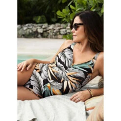 Maillot De Bain Une Pièce Décolleté En V - Multicolore -Seafolly Soldes Boutique maillot de bain une piece decollete en v multicolore fantasie bain bamboo grove 3361014 5 1140x1140