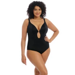 Maillot De Bain Une Pièce Plongeant Sans Aramature Noir -Seafolly Soldes Boutique maillot de bain une piece plongeant sans aramature noir 3433676 4 1140x1140
