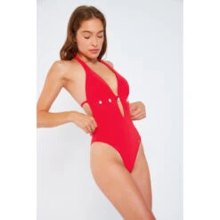 Banana Moon Maillot De Bain Une Pièce - Rouge -Seafolly Soldes Boutique maillot de bain une piece rouge 3429268 2 1140x1140