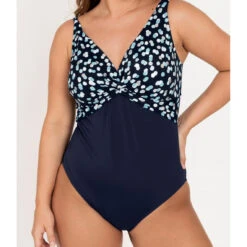 Maillot De Bain Une Pièce Sans Armatures Bleu