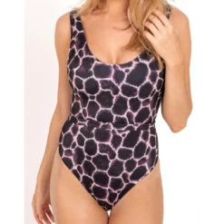 Maillot De Bain Une Pièce Sans Armatures Marron