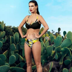 Slip De Bain Mi-couvrant Imprimé - Noir -Seafolly Soldes Boutique slip de bain mi couvrant fantasie beziers black 9 1140x1140