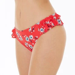 Slip De Bain Rouge Garrigue BRIGITTE BARDOT-rouge