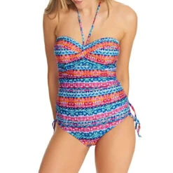 Tankini Bandeau à Armatures Bleu 16 Tankini Bandeau à Armatures Bleu -Seafolly Soldes Boutique tankini bandeau a armatures freya cuban crush multi 7 1140x1140