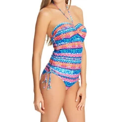 Tankini Bandeau à Armatures Bleu 18 Tankini Bandeau à Armatures Bleu -Seafolly Soldes Boutique tankini bandeau a armatures freya cuban crush multi 9 1140x1140